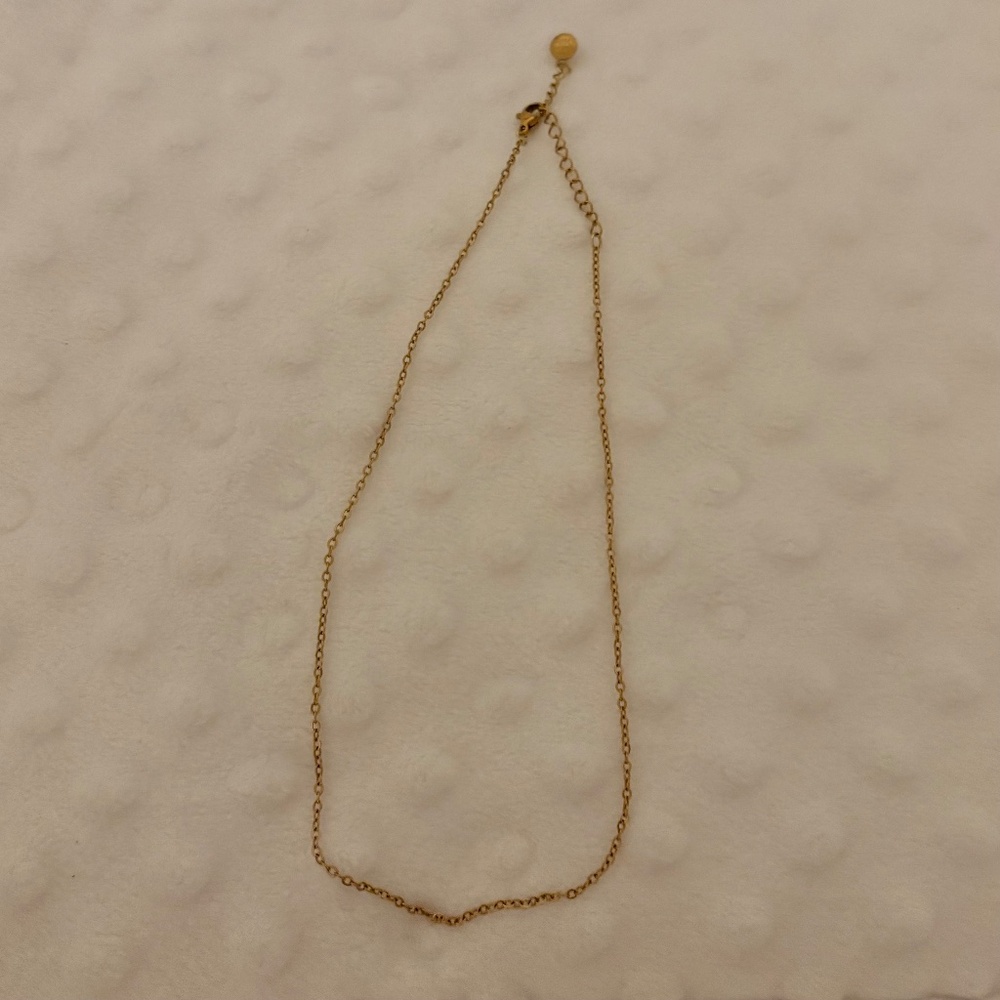 mint and lily gold necklace